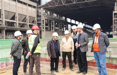 唐峰、何勇到魚峰水泥技改項(xiàng)目調(diào)研指導(dǎo)