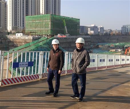 陶禮智到基礎分公司西安片區(qū)項目調研指導工作